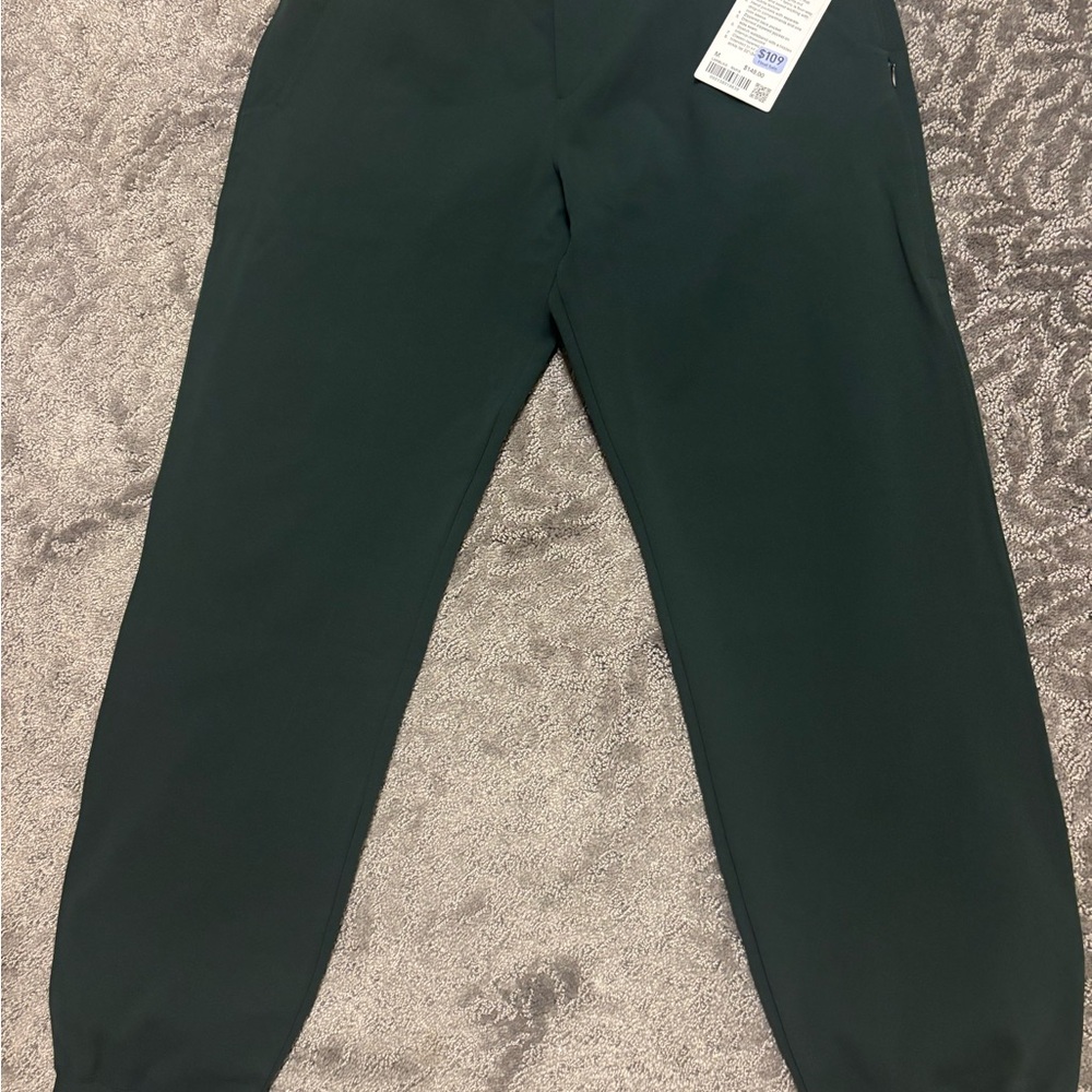 Dark Green Lululemon sojourn jogger regular